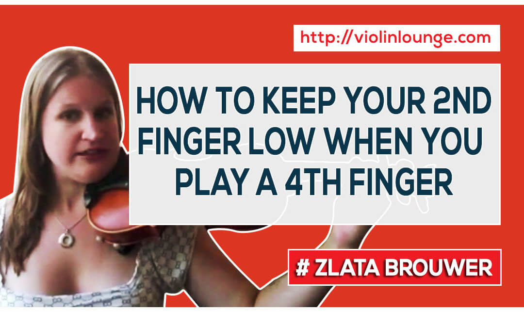 How to keep your 2nd finger low when you play a 4th finger