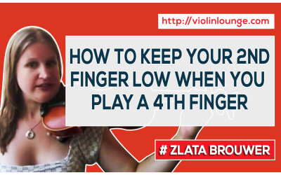 How to keep your 2nd finger low when you play a 4th finger
