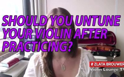 Should you untune your violin after practicing?