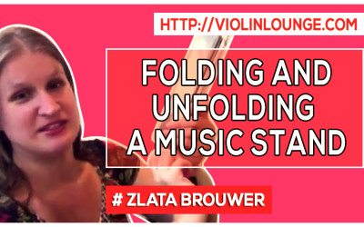 How to Unfold and Fold a Music Stand?