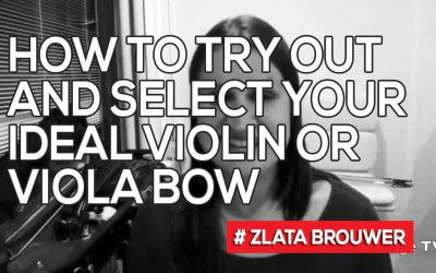 How to Try Out and Select Your Ideal Violin or Viola Bow