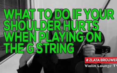 What To Do if Your Shoulder Hurts When Playing on the G String