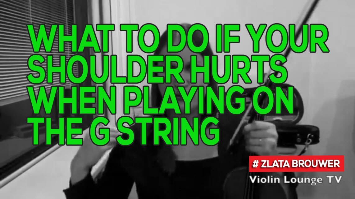 What To Do if Your Shoulder Hurts When Playing on the G String - Violin ...