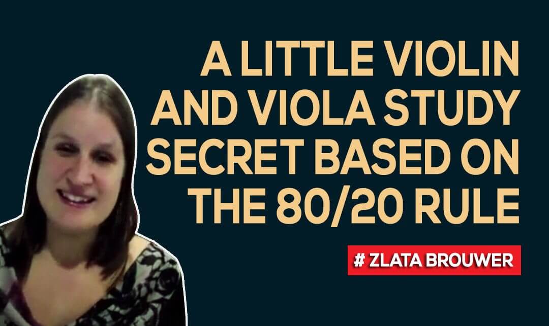 A Little Violin and Viola Study Secret Based on the 80/20 Rule