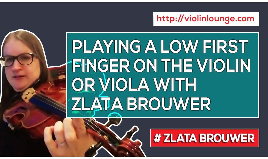 How to Play a Low First Finger on the Violin or Viola (ie B flat)