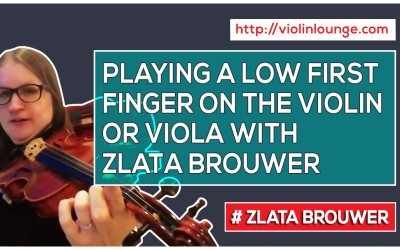 How to Play a Low First Finger on the Violin or Viola (ie B flat)