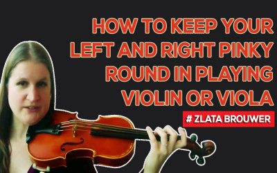 How to Keep Your Left and Right Pinky Round in Playing Violin or Viola