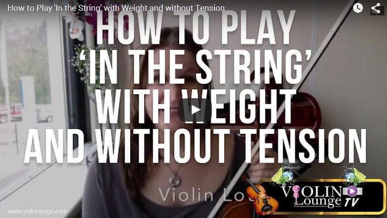 How to Play ‘In the String’ with Weight and without Tension