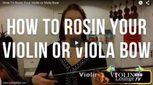 How To Rosin Your Violin or Viola Bow How To Rosin Your Violin or Viola Bow