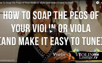 How To Soap the Pegs of Your Violin or Viola (and make it easy to tune)