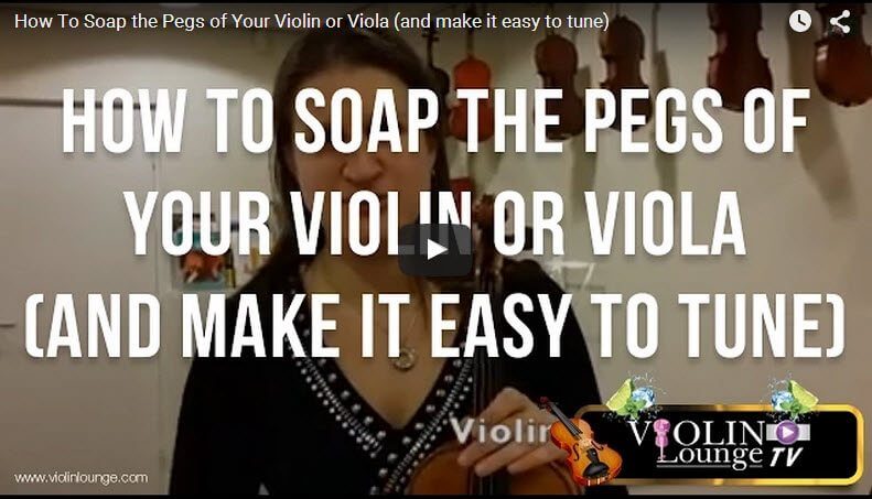 How To Soap the Pegs of Your Violin or Viola (and make it easy to tune)