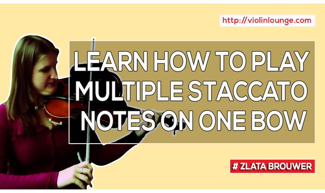 How to Play Multiple Staccato Notes on One Bow