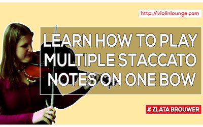 How to Play Multiple Staccato Notes on One Bow