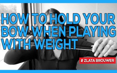How to Hold Your Bow when Playing with Weight