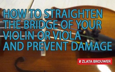 How to Straighten the Bridge of Your Violin or Viola and Prevent Damage