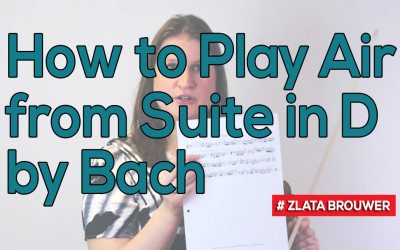 How to Play Air from Suite in D by Bach | Violin & Viola TV #207