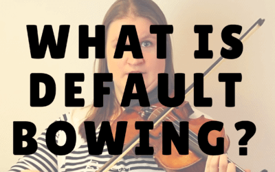 What is Default Bowing? (part, amount and direction of the bow) | Violin Lounge TV #229