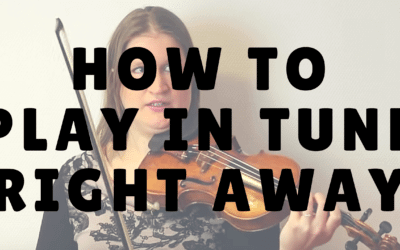 How to Play in Tune Right from the Start | Violin Lounge TV #232