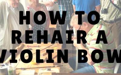 How to Rehair a Violin Bow | Violin Lounge TV #237