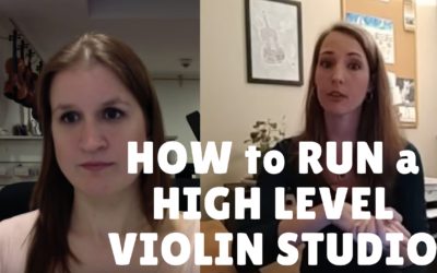 How to Run a High Level Violin Studio with Emily Williams | Violin Lounge TV #255