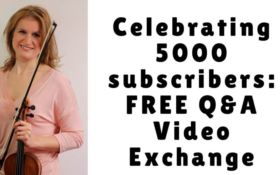 Celebrating 5000 subscribers: FREE Q&A Video Exchange
