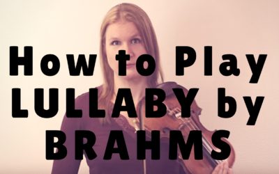 Lullaby by Brahms – Video Exchange with Frances | Violin Lounge TV #257