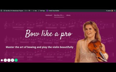 Sneak Peek in the ‘Bow like a Pro’ Online Masterclass Program