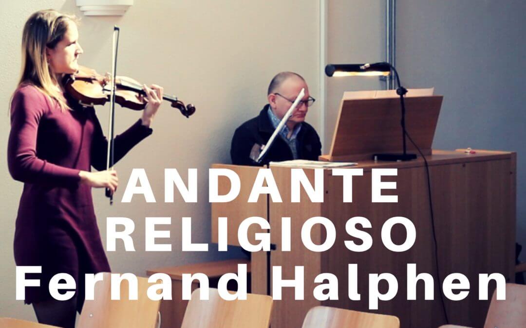 Andante Religioso by Fernand Halphen (violin and organ)