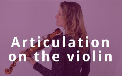 [Video] 5 Tips for a clean articulation on the violin | Violin Lounge TV #276