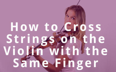 How to Cross Strings on the Violin with the Same Finger | Violin Lounge TV #279