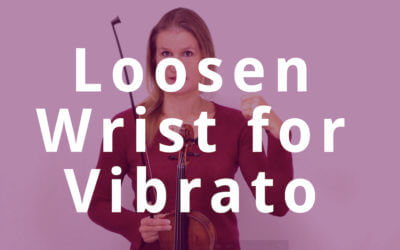 How to Loosen your Wrist for Vibrato | Violin Lounge TV #288
