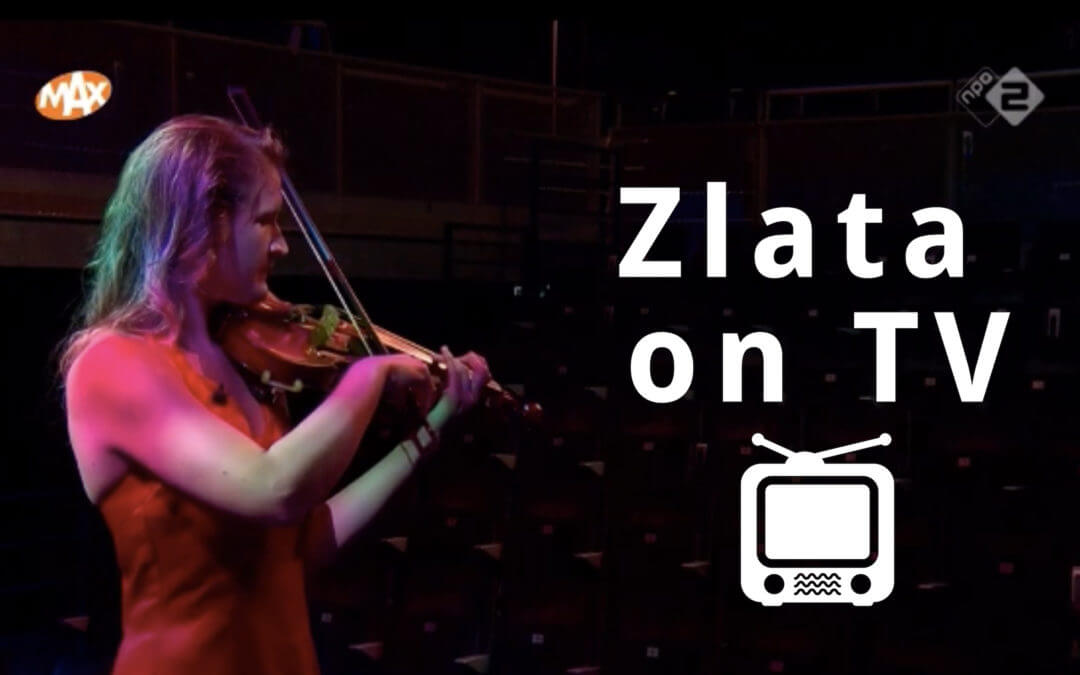 On Dutch national television Zlata plays violin and talks about stage fright