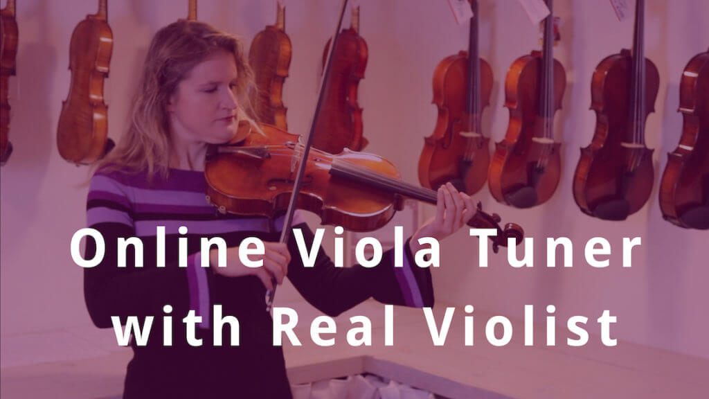 online viola tuner with real violist