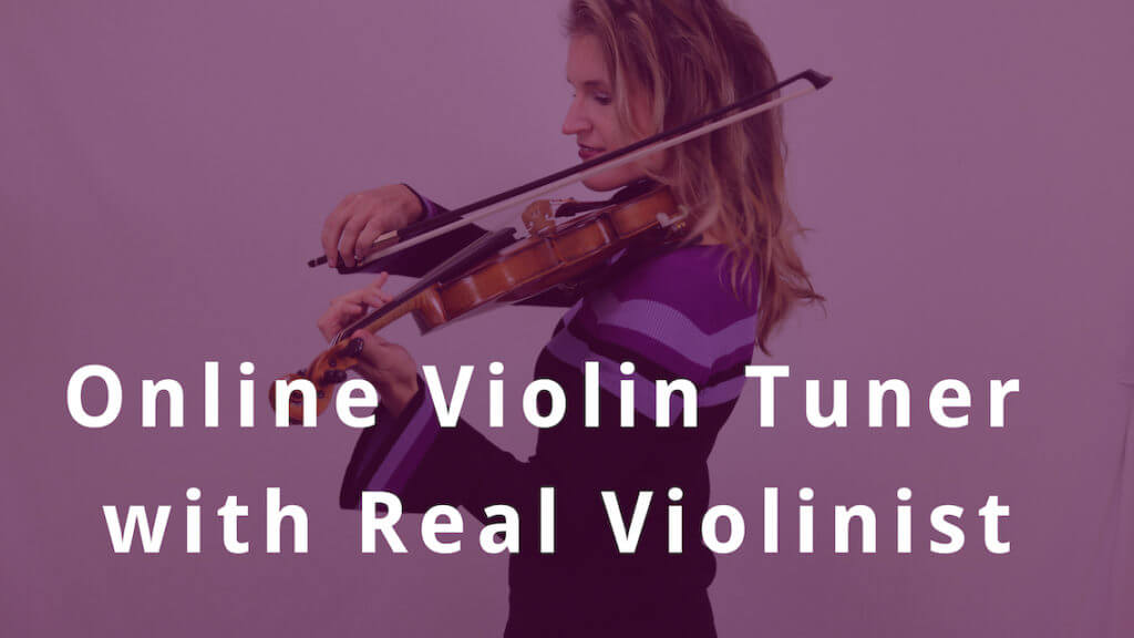 online violin tuner with real violinist