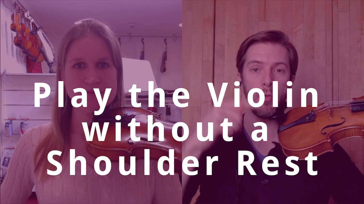 How to Play the Violin without a Shoulder Rest