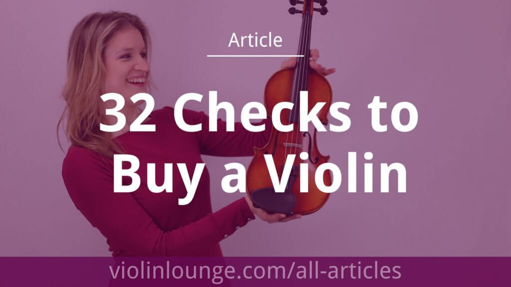 Checks to Buy a Violin