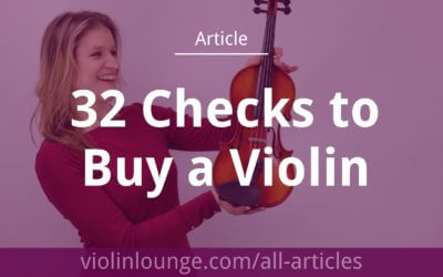 32 Checks to Buy a Violin