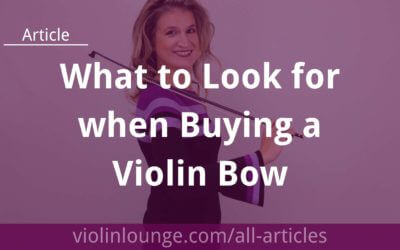 What to Look for when Buying a Violin Bow?