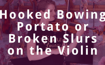Hooked Bowing, Portato or Broken Slurs on the Violin | Violin Lounge TV #332