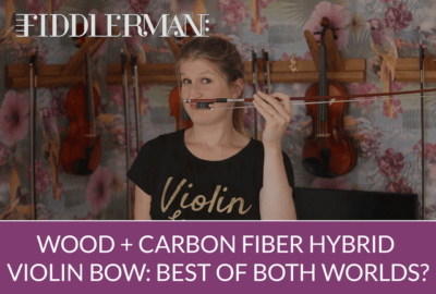Wood + Carbon Fiber Hybrid Violin Bow: Best of Both Worlds? | Violin Lounge TV #335 Wood + Carbon Fiber Hybrid Violin Bow: Best of Both Worlds? | Violin Lounge TV #335