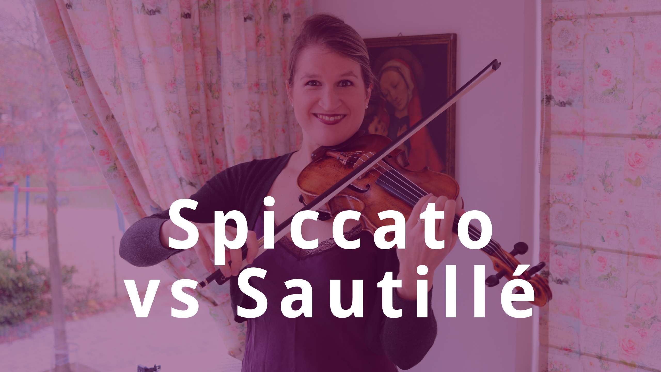 Switch between SPICCATO and SAUTILLÉ Violin Bow Technique