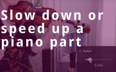 How to play a piano accompaniment on YouTube at any speed