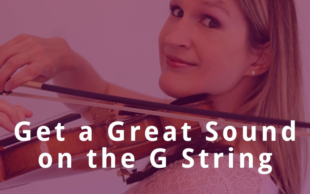 VIOLIN G STRING LESSON: Get a beautiful sound, a good vibrato and reach all notes | Violin Lounge TV #373