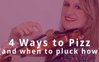 4 Ways to do PIZZICATO on the VIOLIN (+when to pluck how) | Violin Lounge TV #375