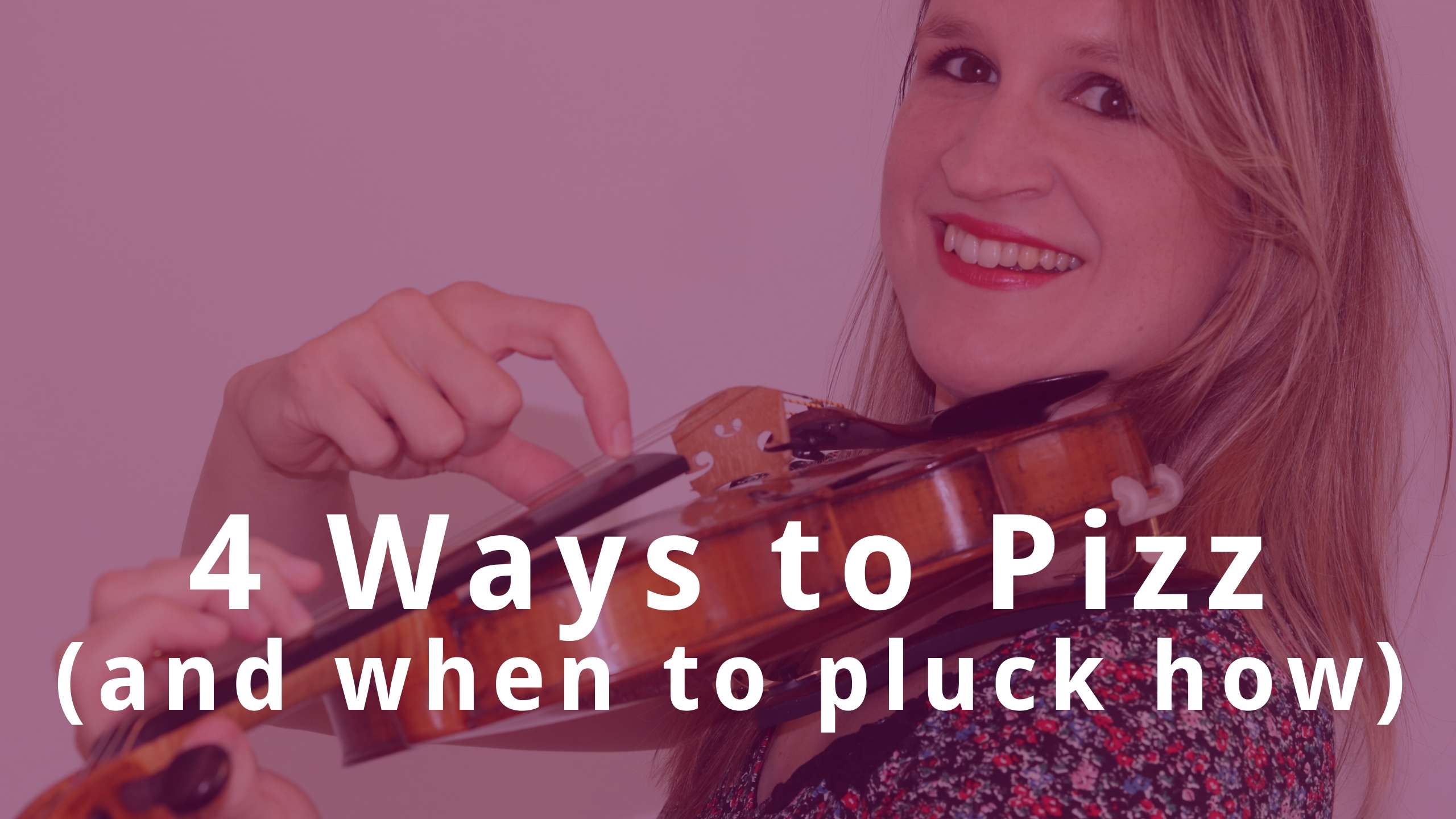 4 Ways to do PIZZICATO on VIOLIN (+when to pluck how) | Violin Lounge TV #375 - Violin Lounge