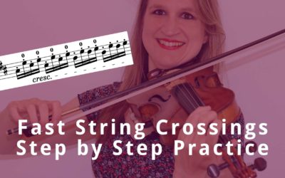 How to Practice FAST STRING CROSSINGS in Seitz Student Violin Concerto op 22 no 5 | Violin Lounge TV #380