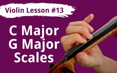 FREE Violin Lesson #13 Low 2nd Finger & 1 Octave C and G Major Scales