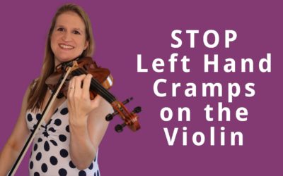 How to Stop Left Hand Cramping and Squeezing on the Violin | Violin Lounge TV #388