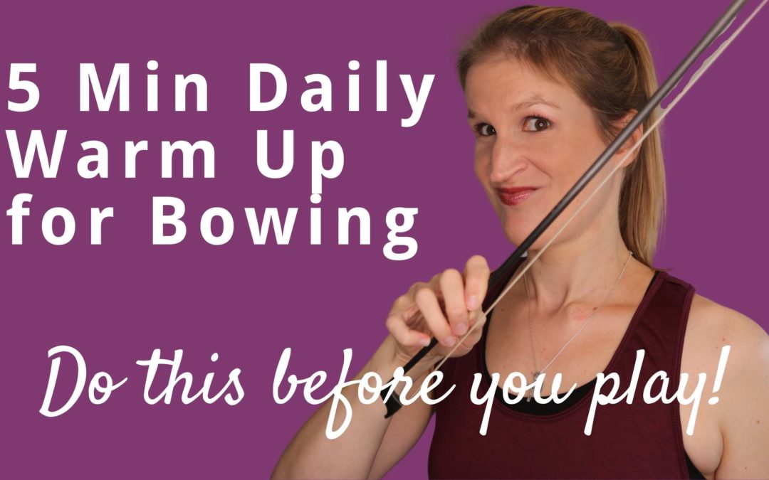 Violin BOW HAND WARM UP for Flexible Bowing and a Great Sound | Violin Lounge TV #386