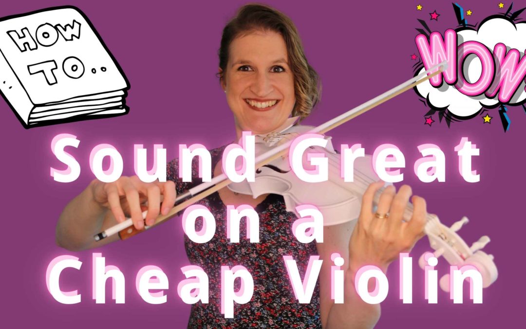 How to make a BIG BEAUTIFUL SOUND on a CHEAP VIOLIN | Violin Lounge TV #391